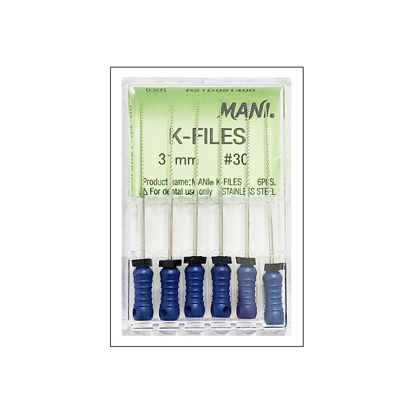 Mani K Files 31mm #15 Dental Endo